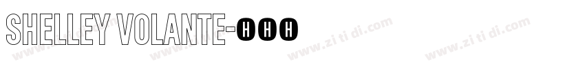 Shelley Volante字体转换